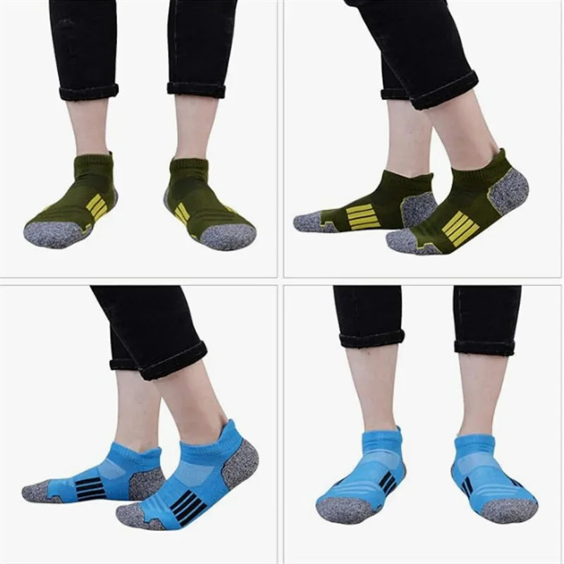6/12 Pairs Mesh Sweat Absorbing and Breathable Thin Men's Sports Socks Casual Comfortable Non Slip Wear-resistant Men's Socks from China