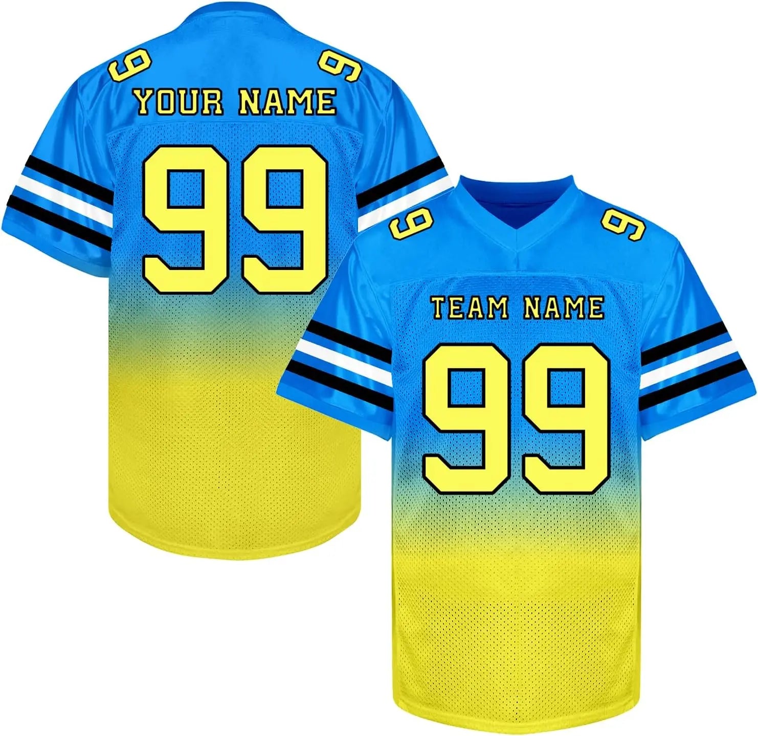 Custom Football Jersey with Personalized Logo Name Number Practice Shirt Stitched Sports Uniform