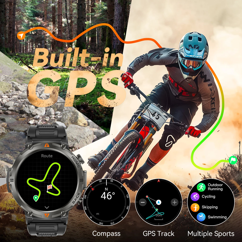 Waterproof Smart Watches with GPS, HD Activity Tracker and Heart Rate