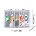 Fishing Lures Spinner Baits Kit with Tackle Boxes Fishing Spinnerbait Metal Spinner Lure Kit for Bass Trout Salmon Walleye