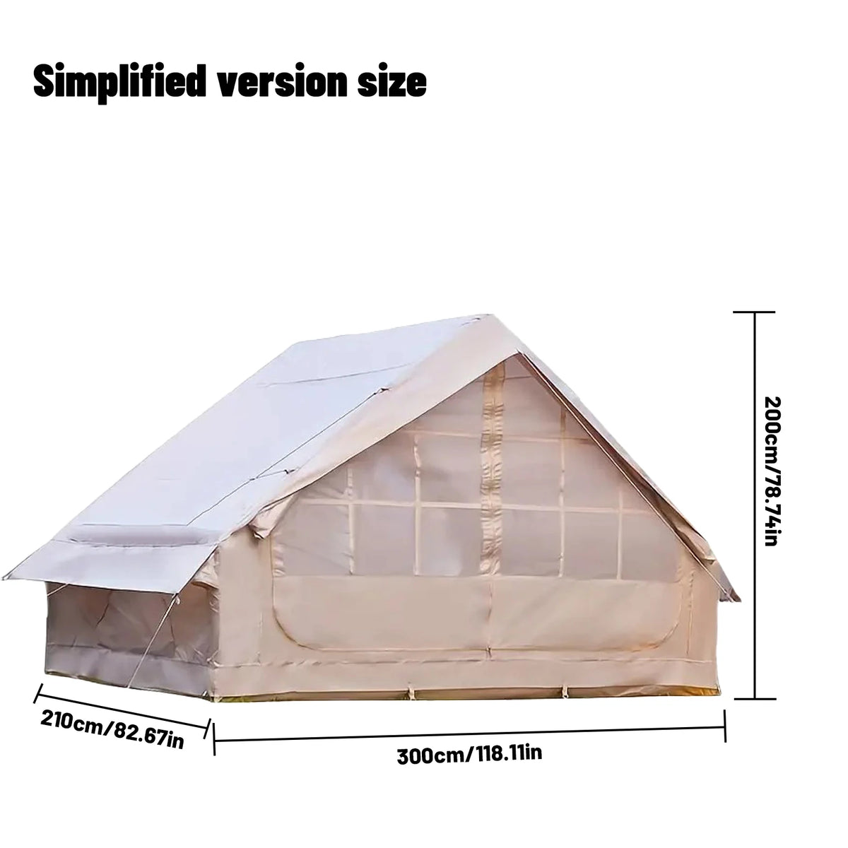 PAKICETUS Inflatable camping tent 4-8 people with windows portable water-resistant camping tent  Four season tents from China