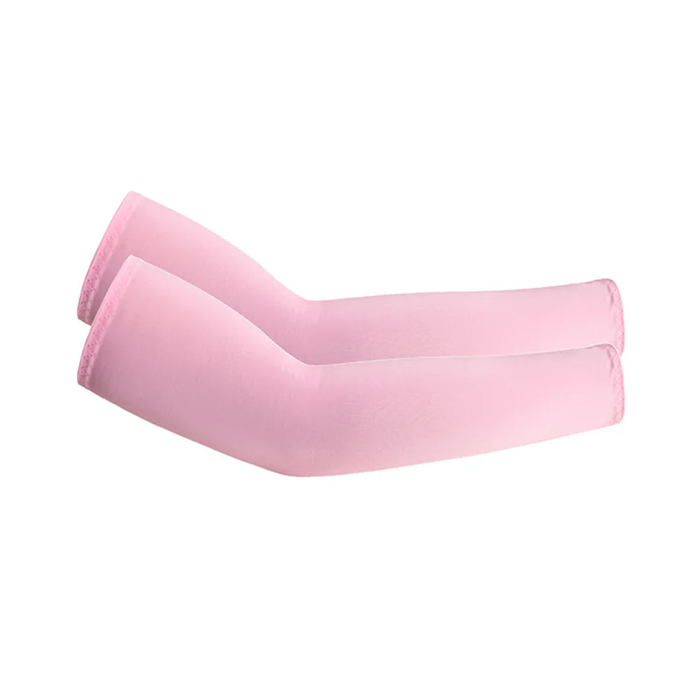 2Pcs Unisex Cooling Arm Sleeves with UV Sun Protection
