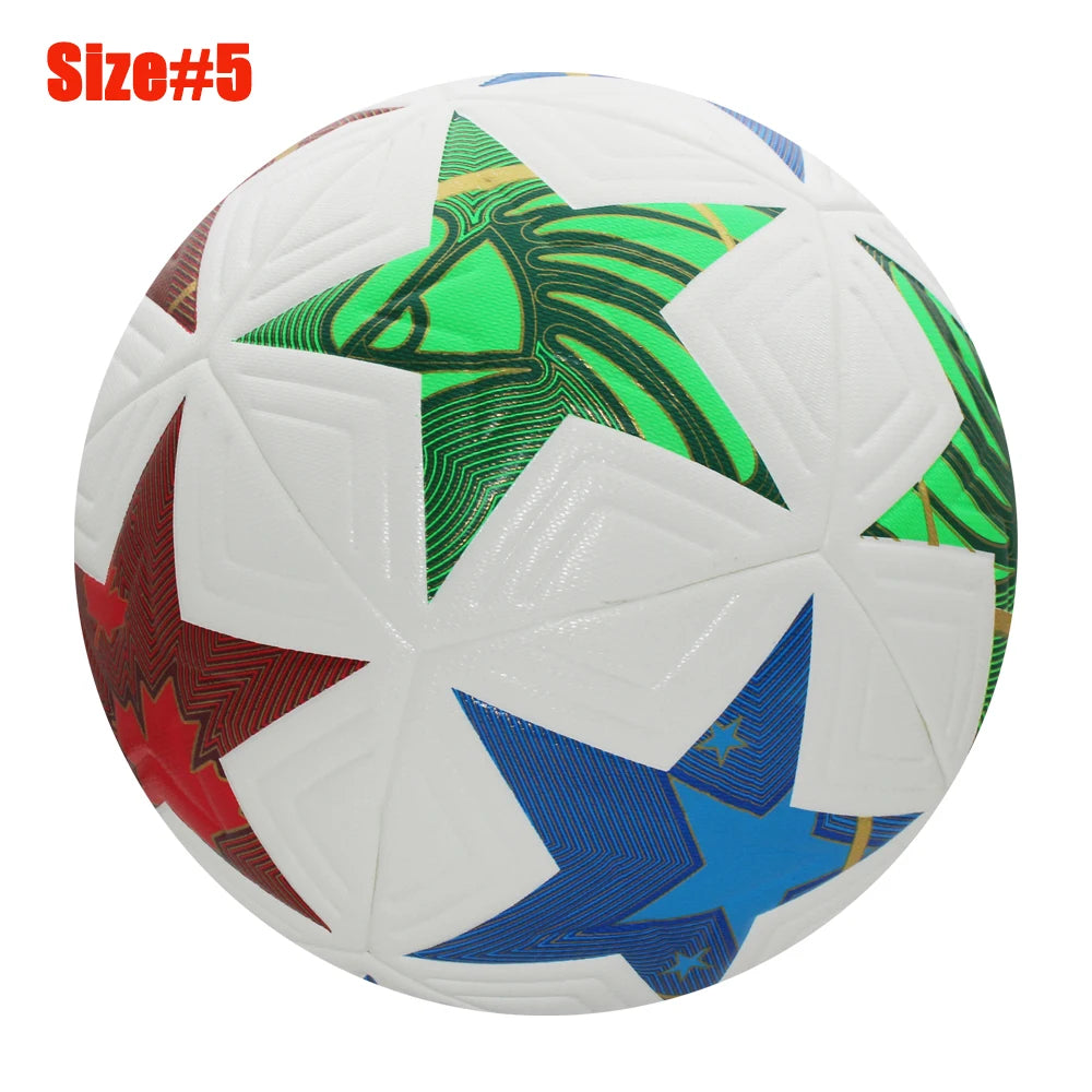 New Soccer Ball Official Size 5 PU Material High Quality Grass Outdoor Team Match Game Football Training Seamless from China