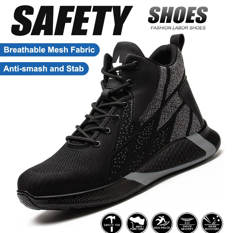 High top Steel Toe Safety Shoes for Men and Women