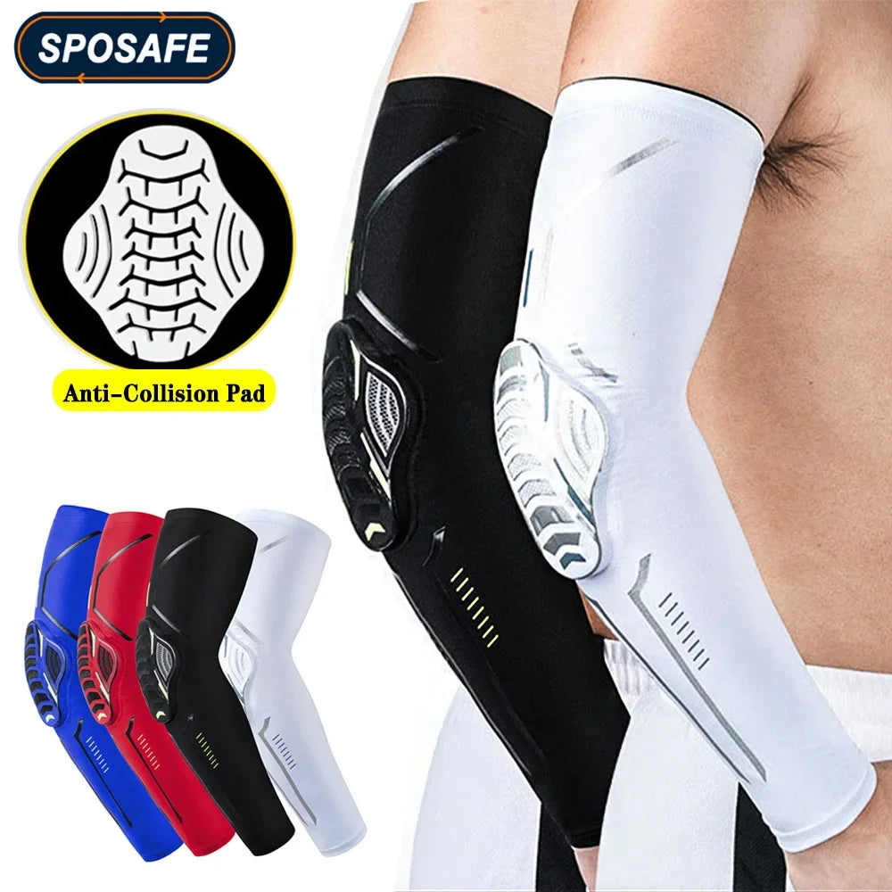1Pair Sports Elbow Pads Compression Arm Sleeves for Outdoor Elbow Support