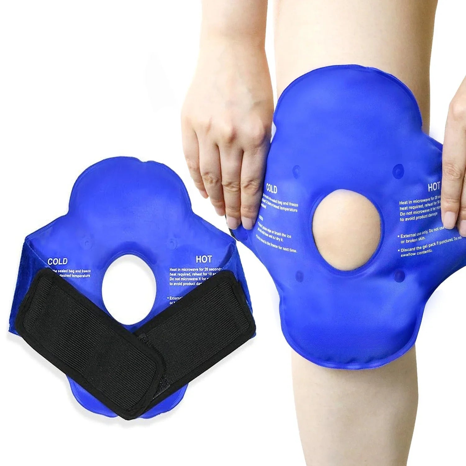 Ice Pack for Knee Pain Relief Reusable Gel Ice Wrap for Swelling Cold Compress Therapy