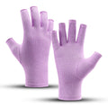 Relieve Hand Discomfort with 1pair Fingerless Compression Gloves
