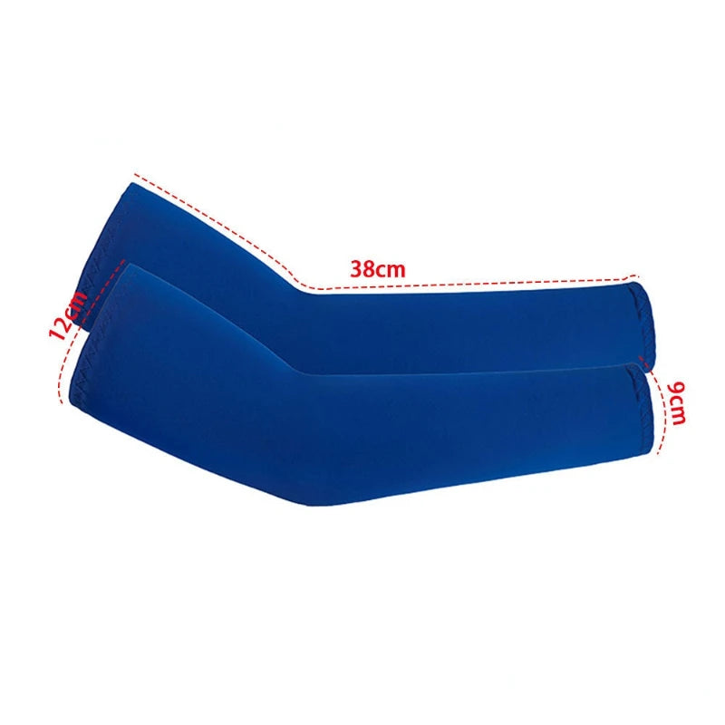 2Pcs Unisex Cooling Arm Sleeves with UV Sun Protection