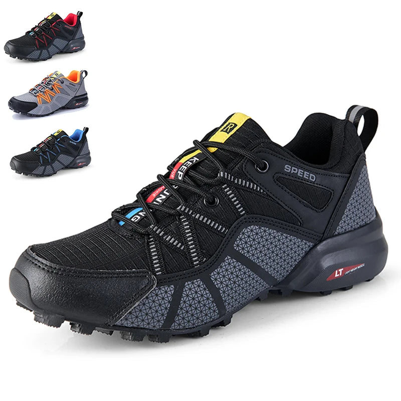 Men's Hiking Shoes All-terrain Outdoor Sports Shoes Breathable Mesh Non-slip Wear-resistant Hiking Shoes Outdoor Cycling Shoes from China