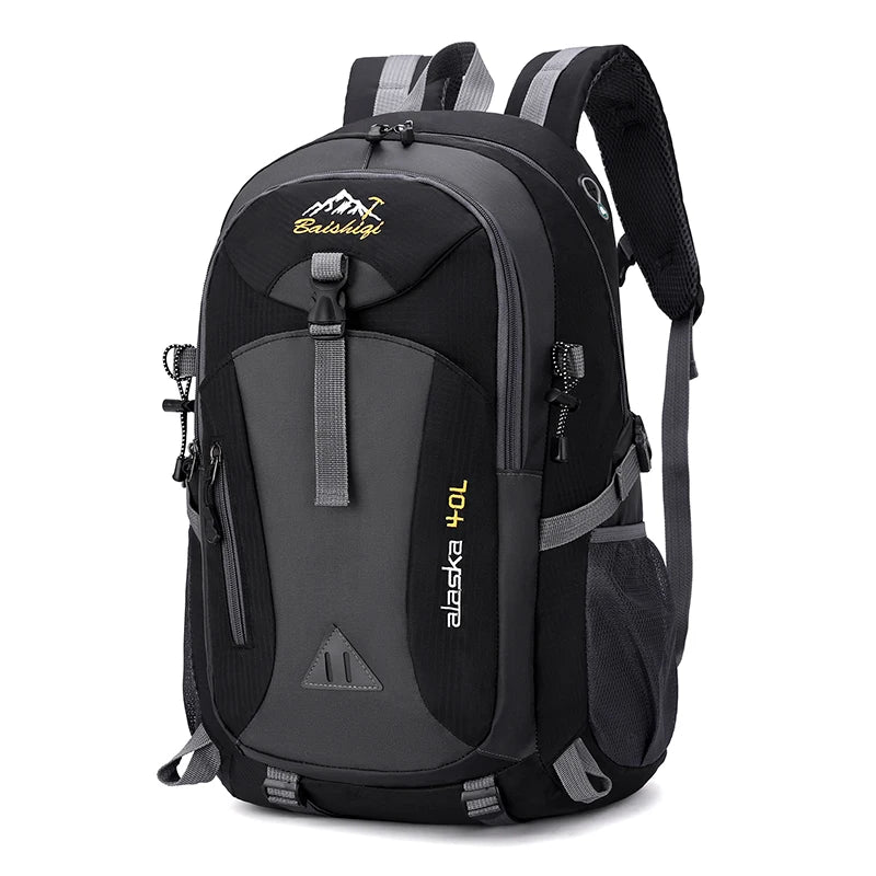 Nylon Waterproof Hiking Camping Mountaineering Travel Backpack for Men and Women
