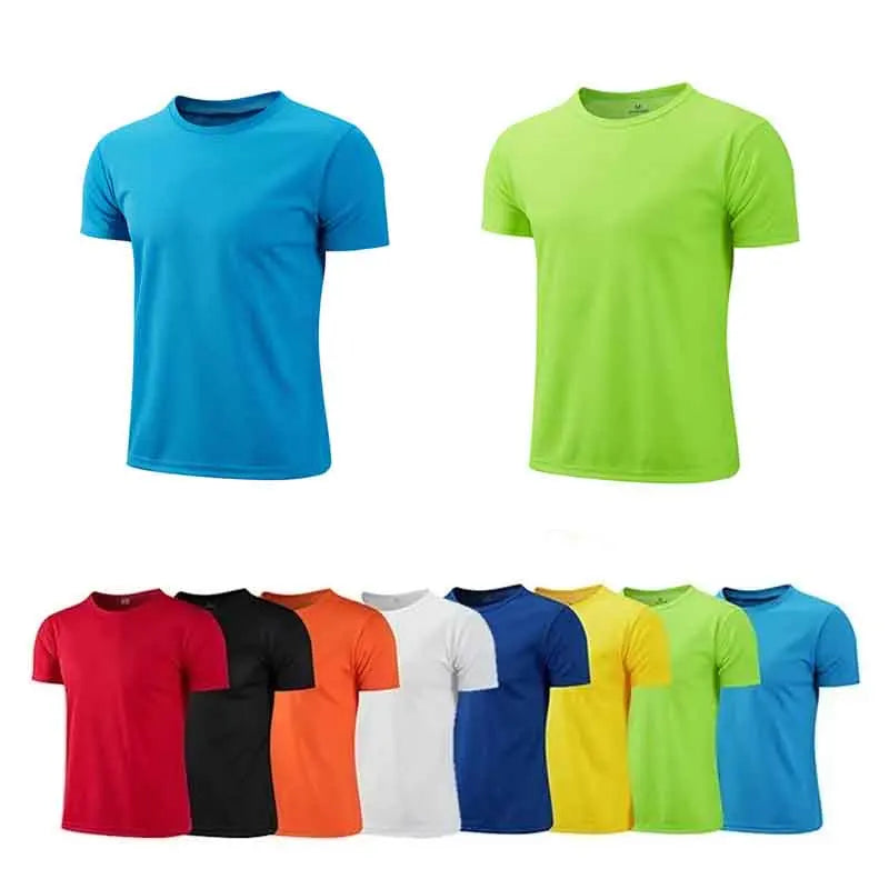 Men's Breathable Multicolor Quick Dry Short Sleeve Sport T-Shirt