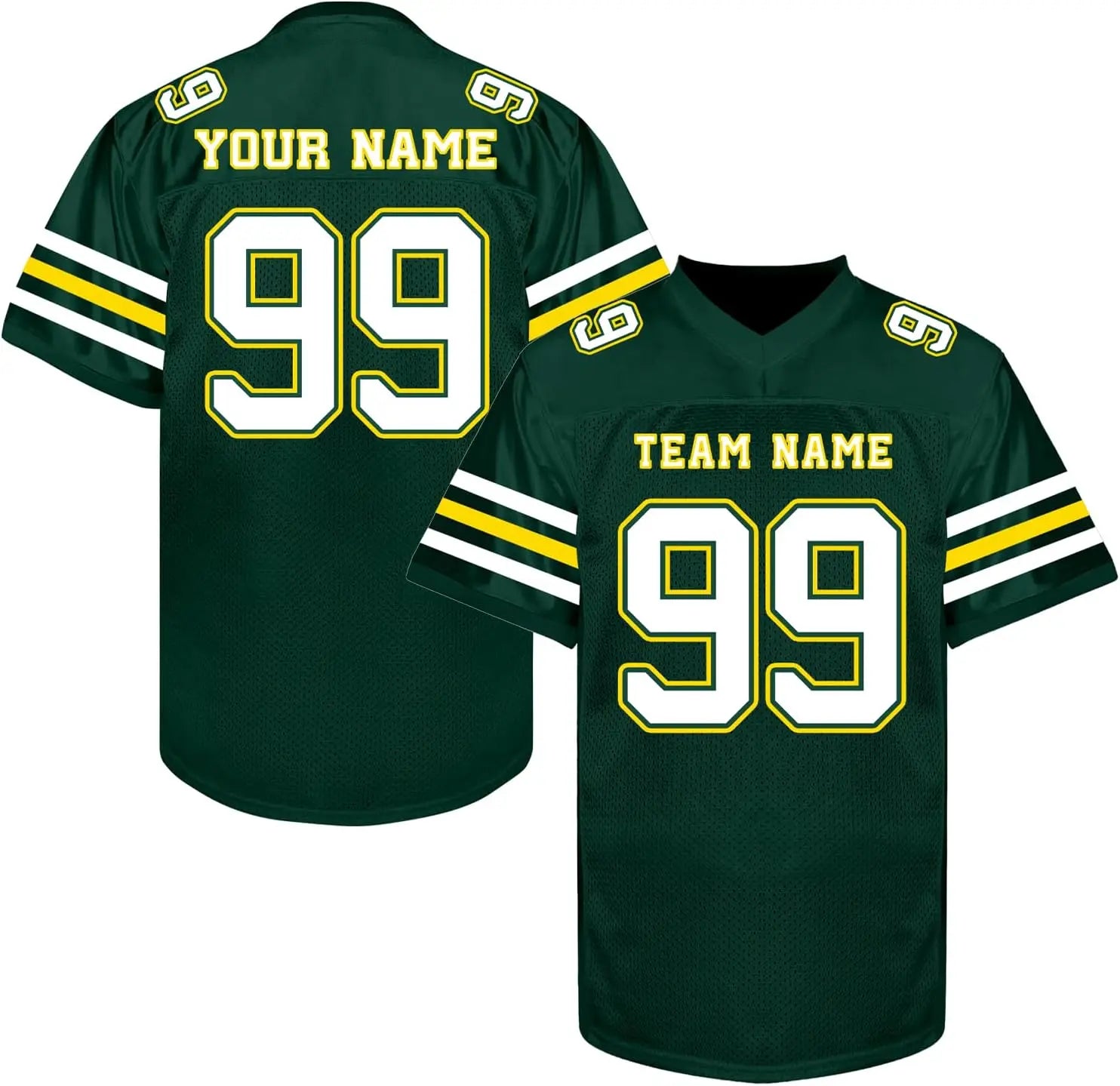 Custom Football Jersey with Personalized Logo Name Number Practice Shirt Stitched Sports Uniform