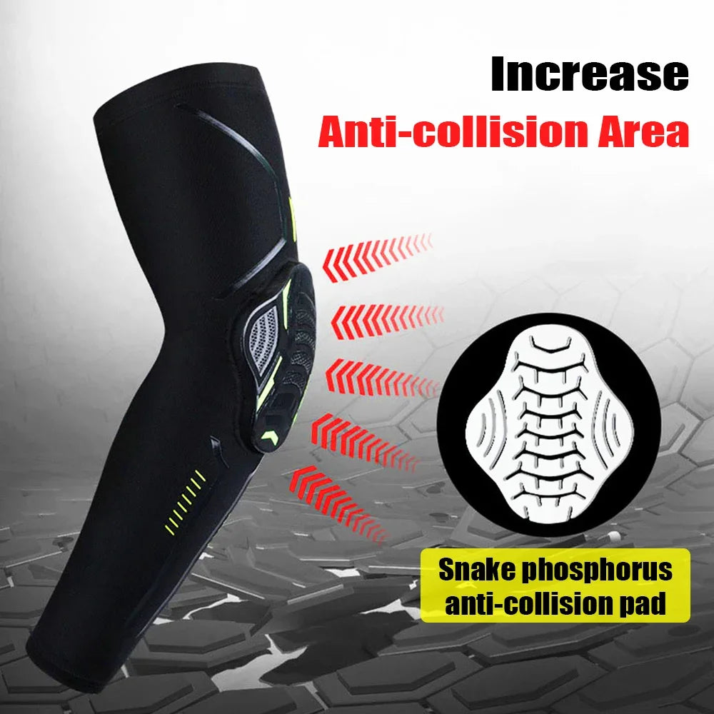 1Pair Sports Elbow Pads Compression Arm Sleeves for Outdoor Elbow Support