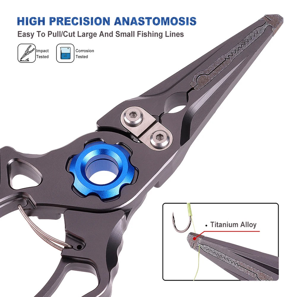 Aluminum Alloy Outdoor Fishing Pliers and Wire Cutters