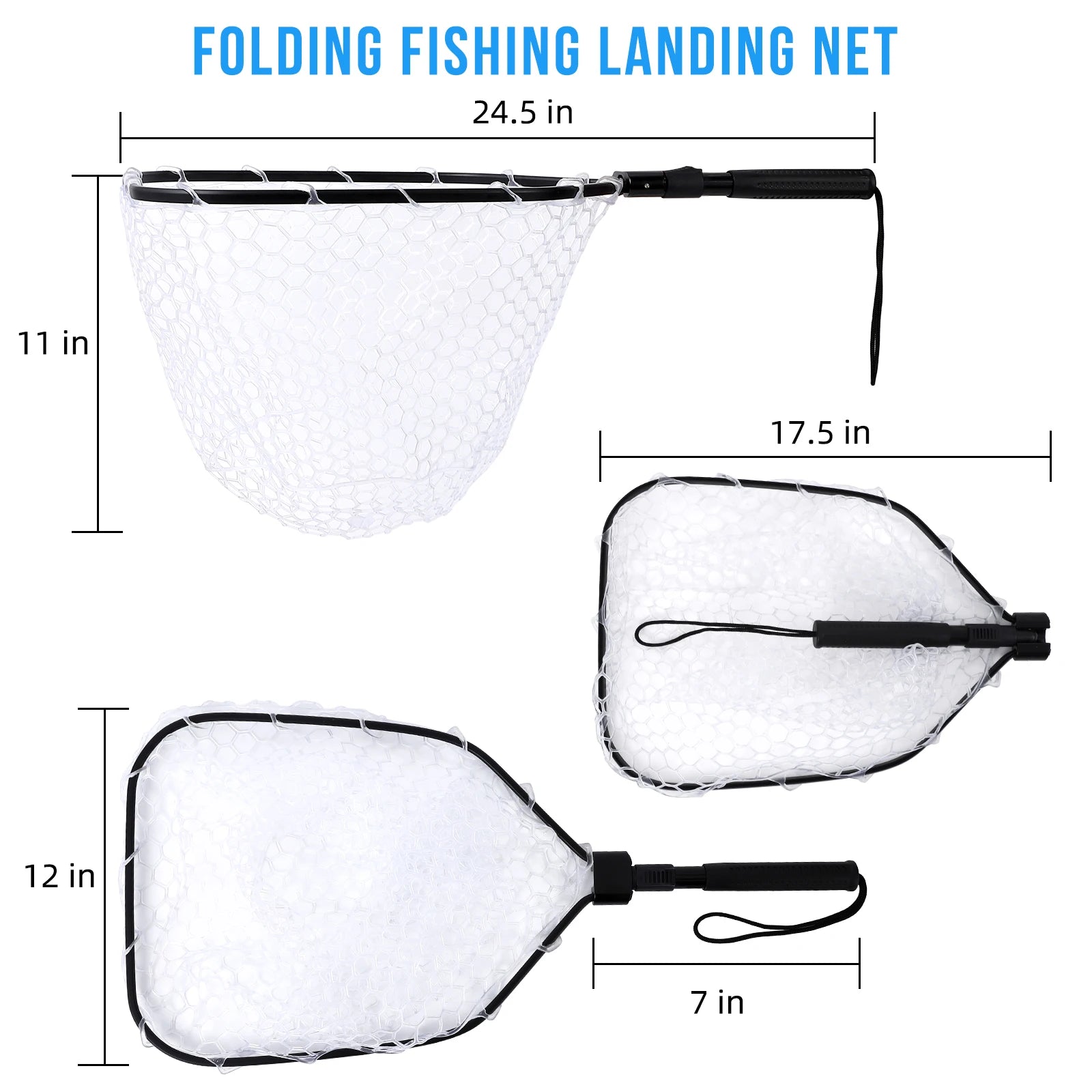 Lightweight Foldable Soft Rubber Fishing Net