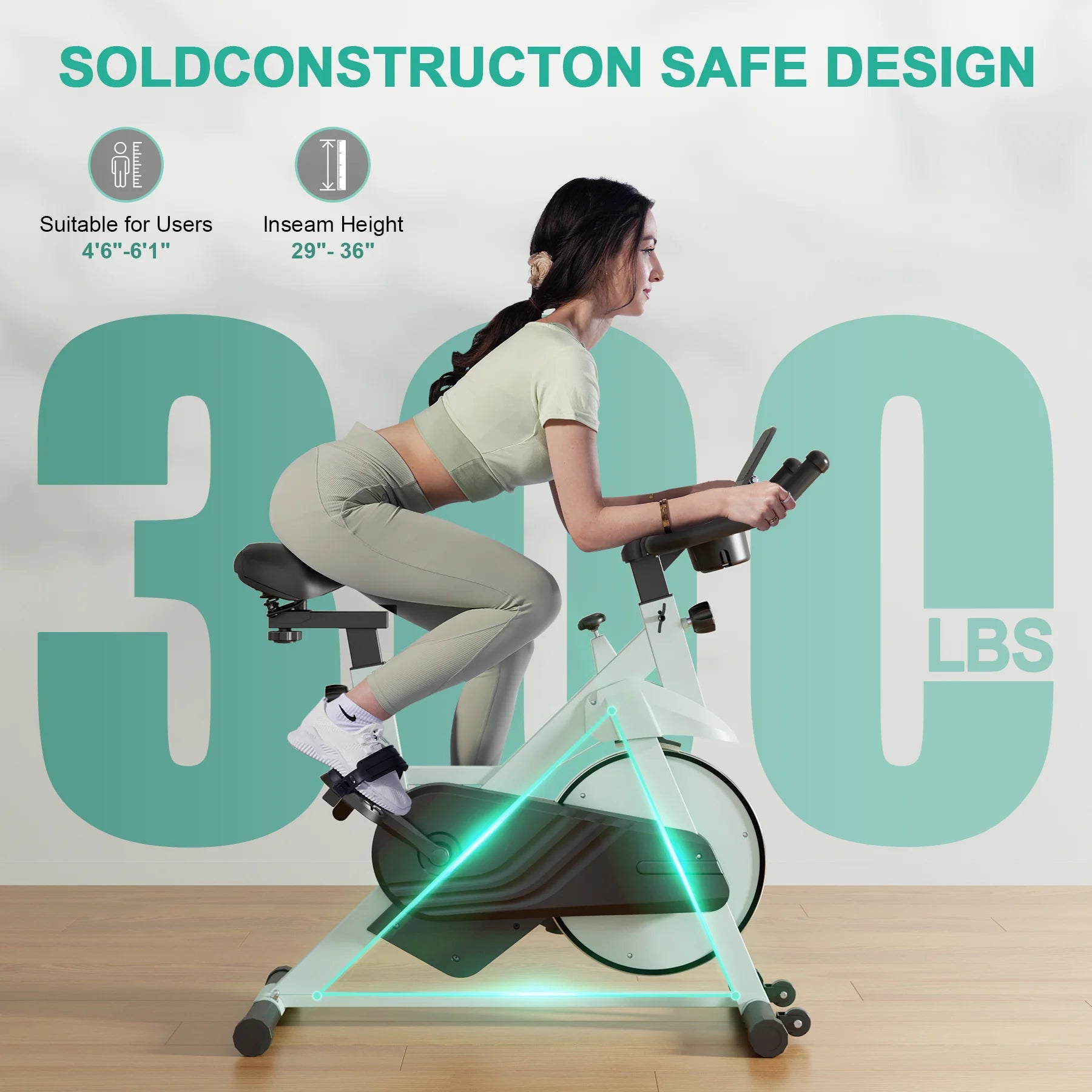 Low Noise 32-Level Magnetic Resistance Stationary Bikes
