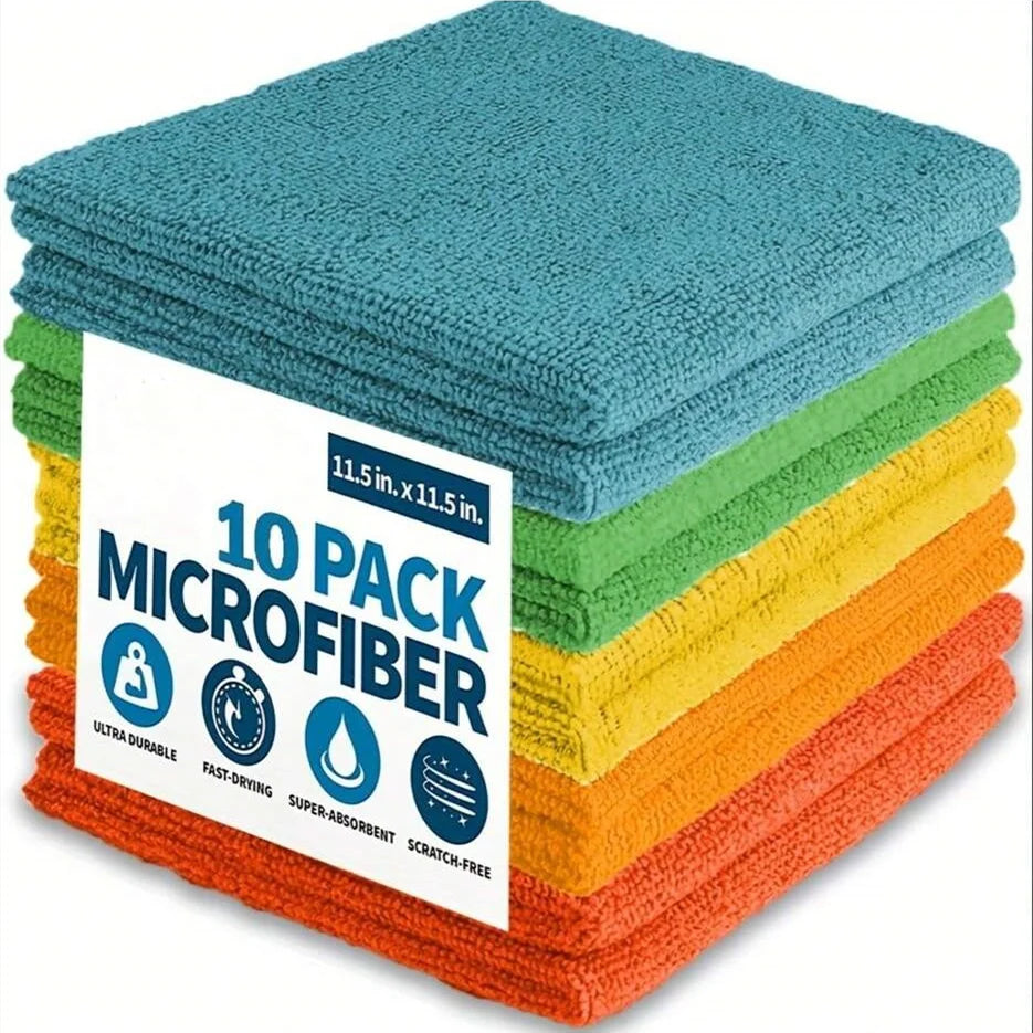5pcs/10pcs Microfiber Cleaning Cloths