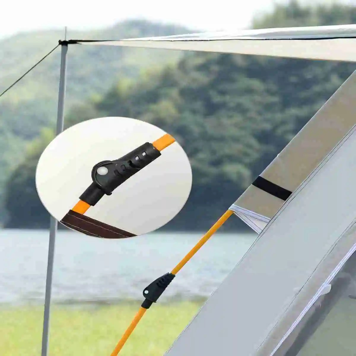Quick-opening Automatic Rainproof Sunshine-proof Tent with Two windowless doors