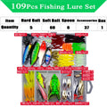 Fishing Lure Kit with Soft and Hard Bait