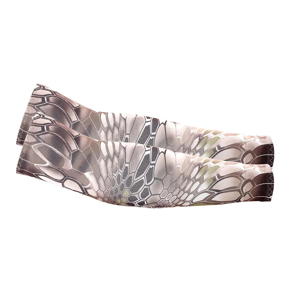 2Pcs Unisex Cooling Arm Sleeves with UV Sun Protection