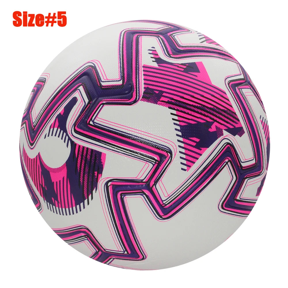 New Soccer Ball Official Size 5 PU Material High Quality Grass Outdoor Team Match Game Football Training Seamless from China