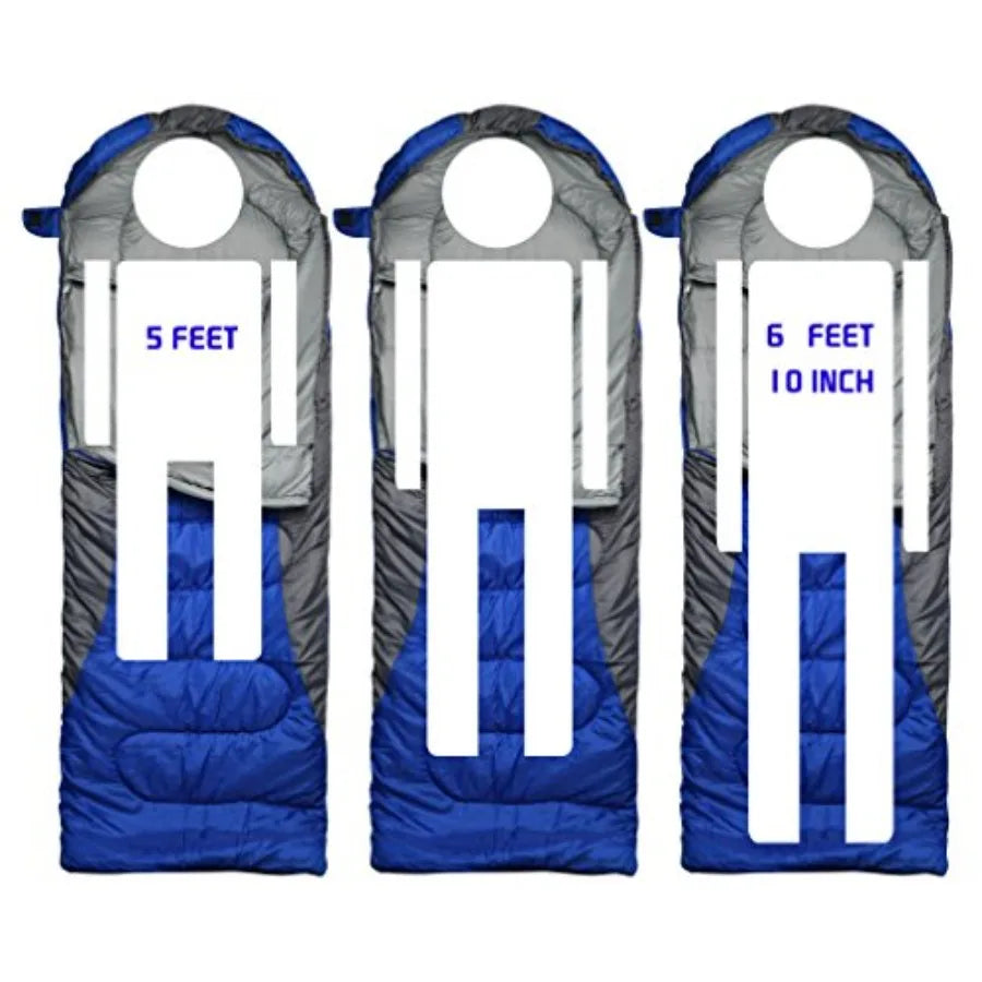 Winter 0 Degree Portable Waterproof Sleeping Bags for Adults (Temp Range (5F 32F))
