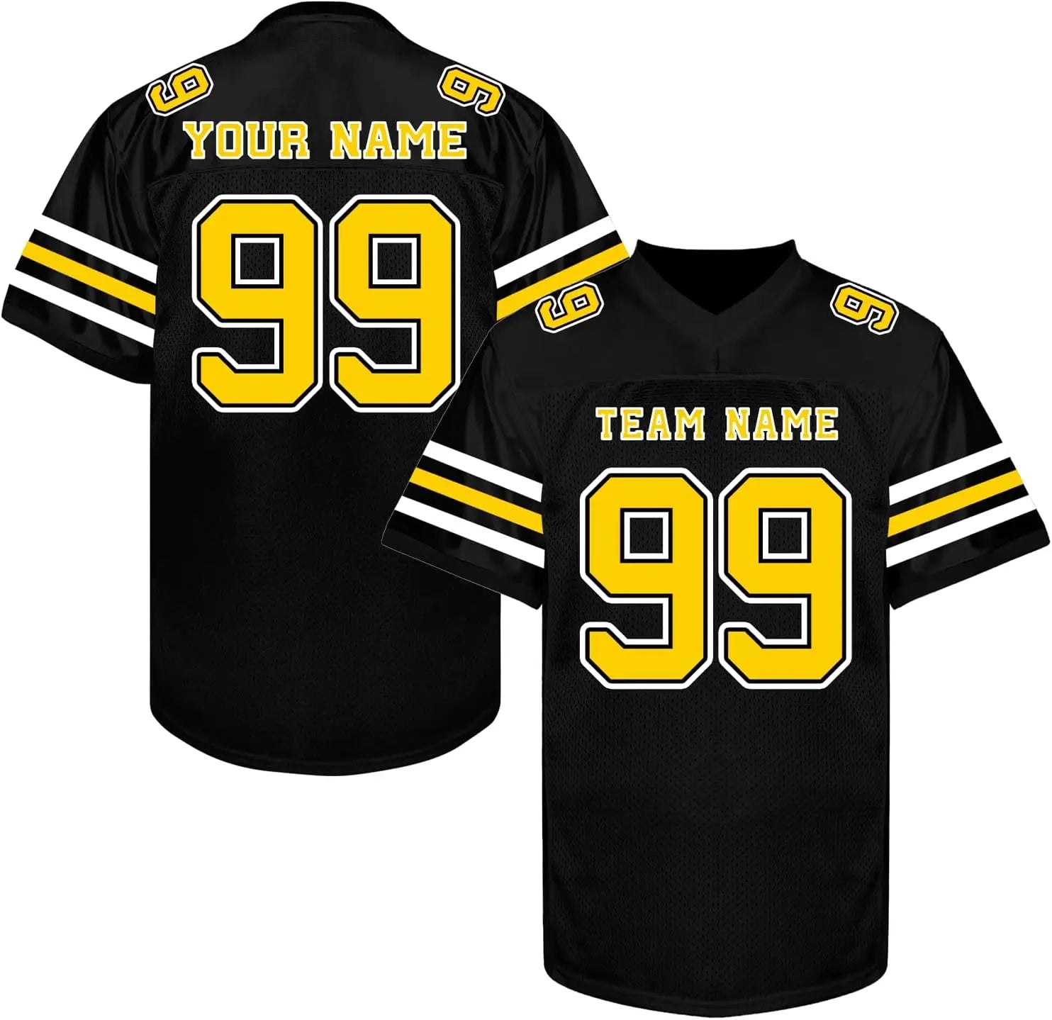 Custom Football Jersey with Personalized Logo Name Number Practice Shirt Stitched Sports Uniform