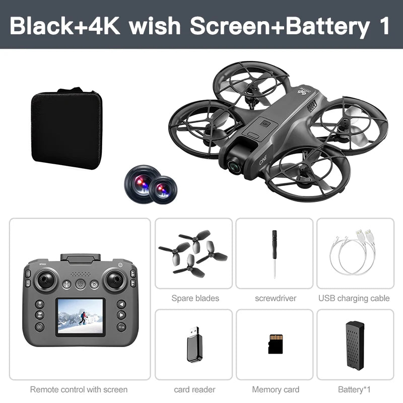 Lenovo MINI V666 Drone 4K Professional WIFI 5G Drone Obstacle Avoidance Brushless Altitude Headless Mode RC Quadcopter Toys from China
