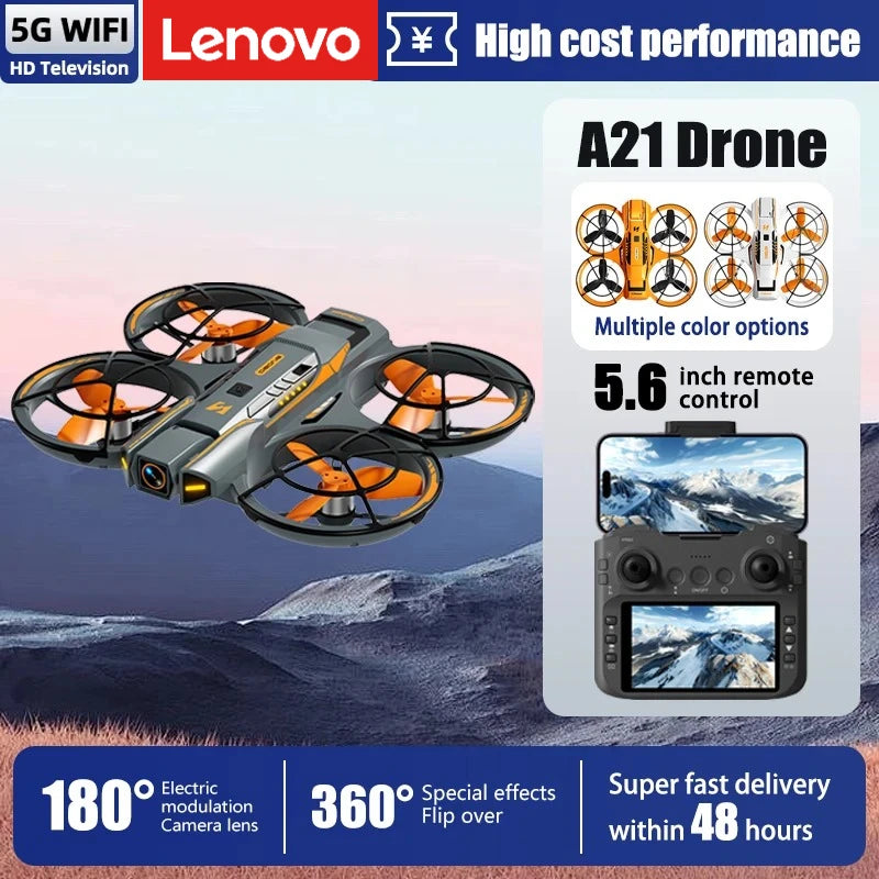 Lenovo A21 Pro Drone 8K 5G GPS Professional 4K HD Camera with Screen Brushless Motor Obstacle Avoidance Quadcopter Toy Drone from China