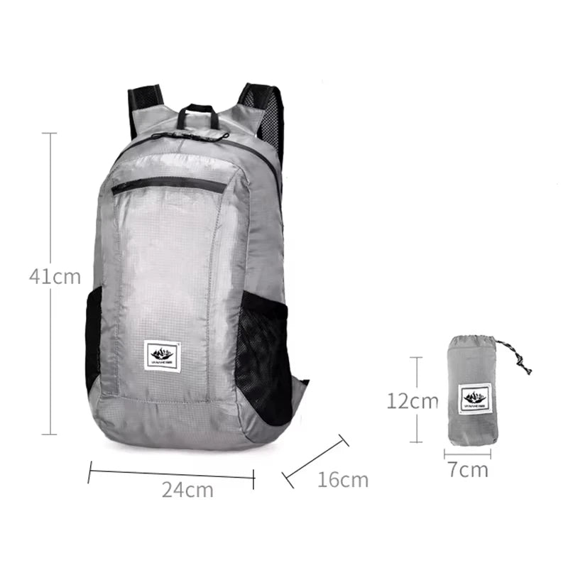 Portable Foldable Mountaineering Ultralight Outdoor 20L Backpack
