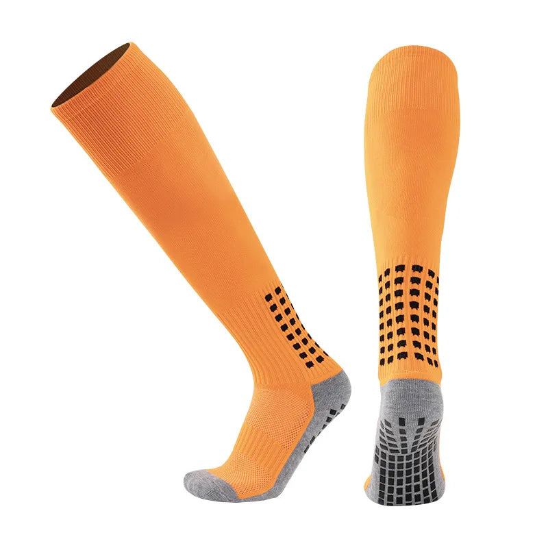 1 Pair Men's Soccer Socks Anti Slip Knee Socks Non Slip Grip Pads for Football Basketball Sports Grip Socks from China