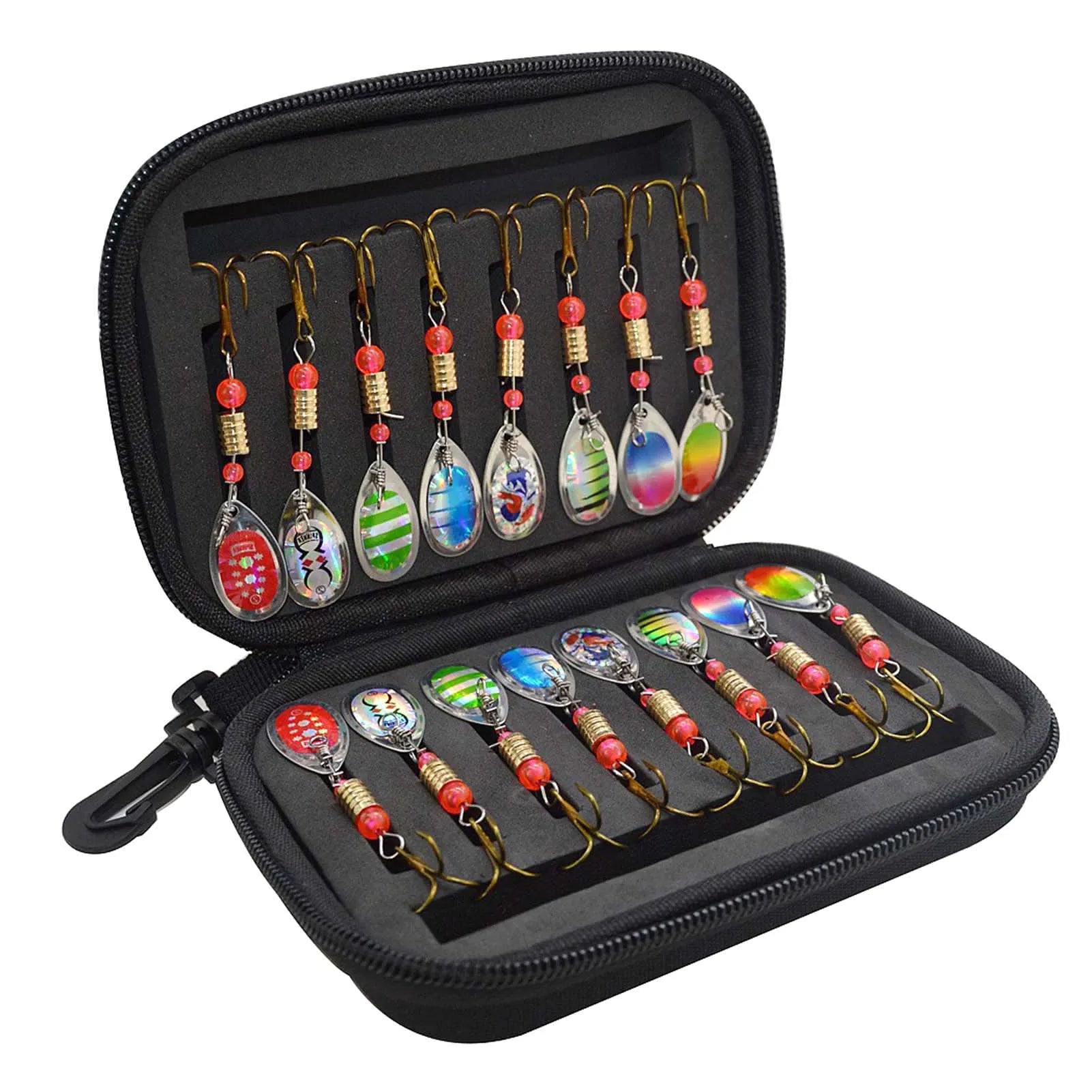 16Pcs Vibration Spinner Lure Fishing Set