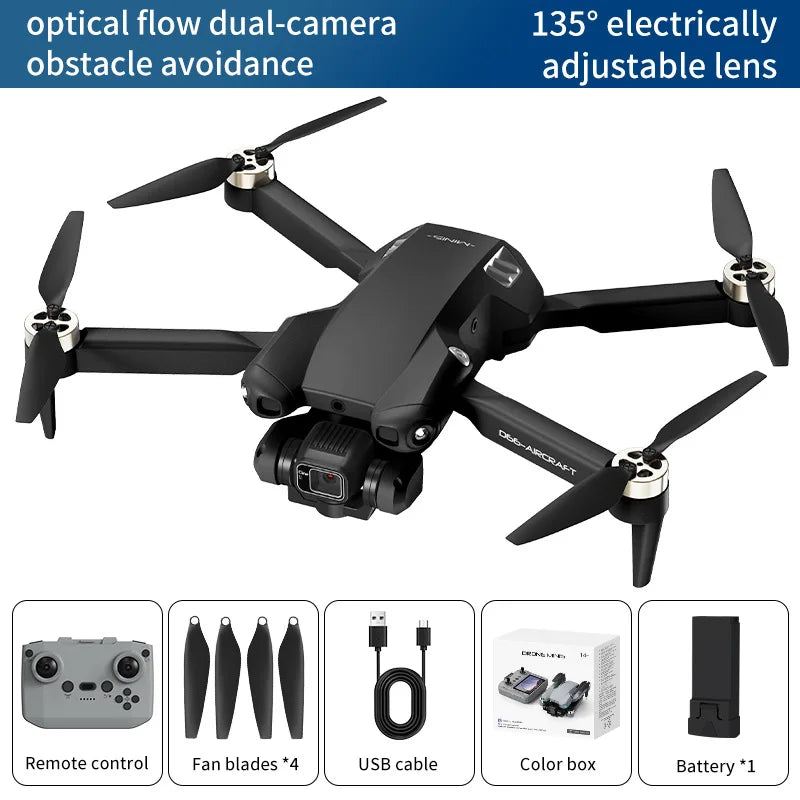 New D66 Drone with Large Screen Brushless Motor Obstacle Avoidance Remote Control Aircraft for Outdoor Entertainment from China