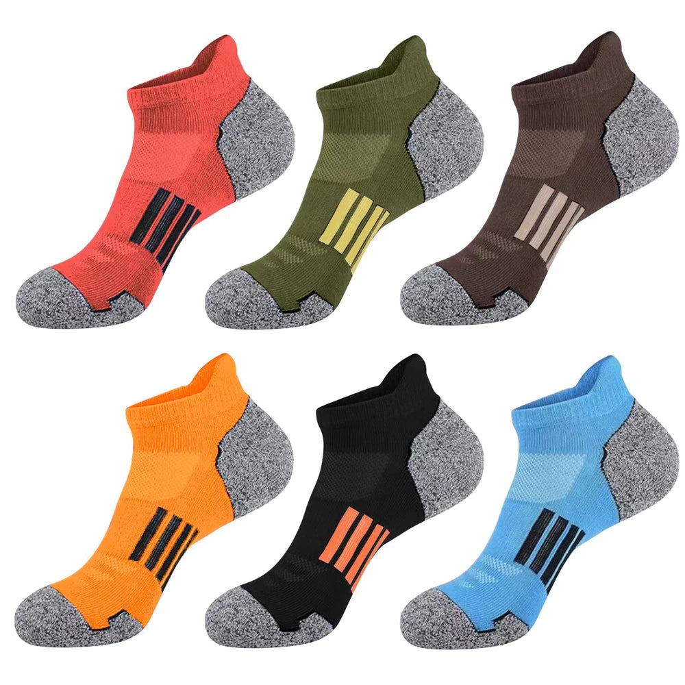 6/12 Pairs Mesh Sweat Absorbing and Breathable Thin Men's Sports Socks Casual Comfortable Non Slip Wear-resistant Men's Socks from China