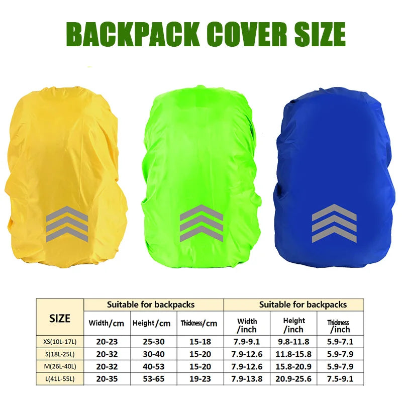 Reflective Backpack Waterproof Cover