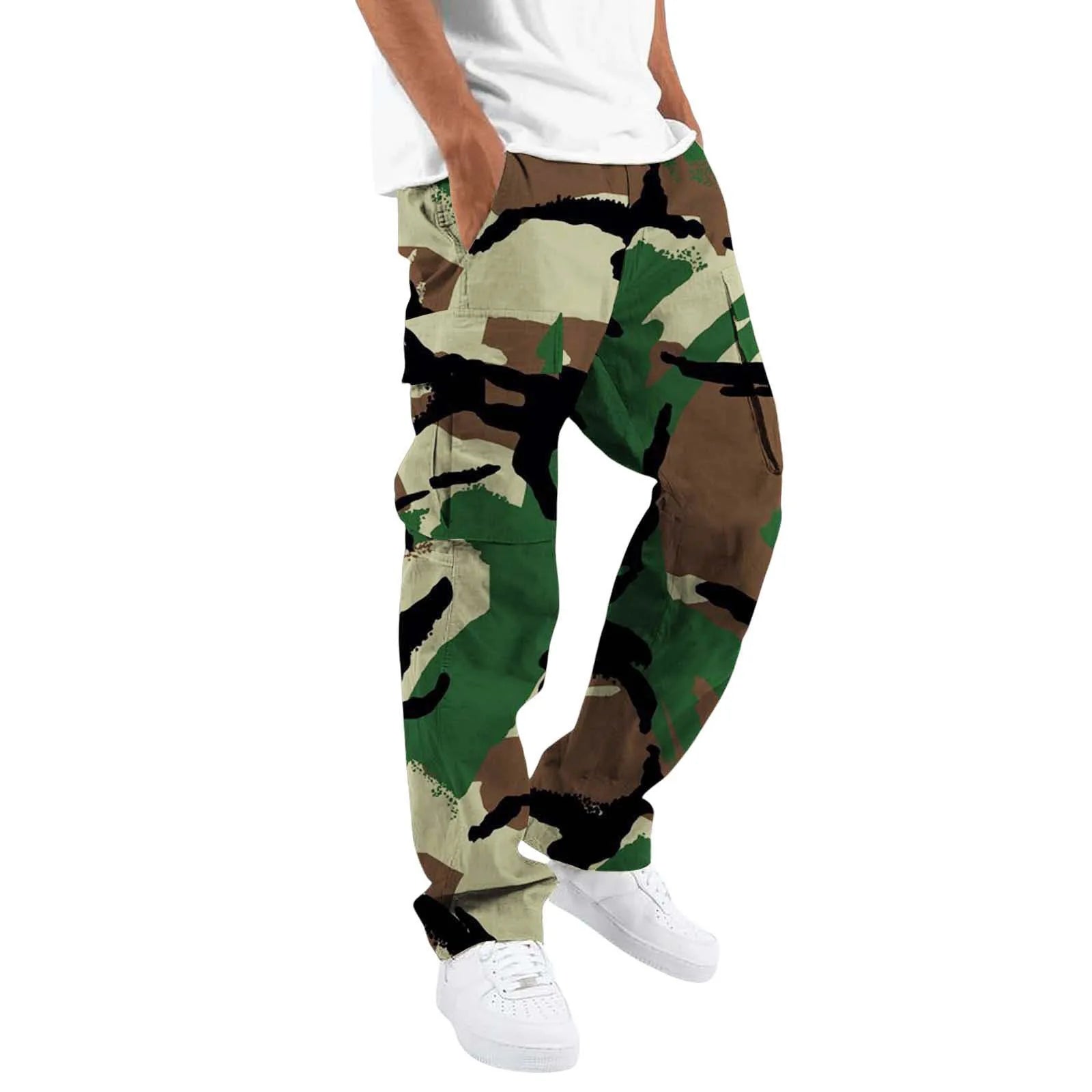 Large Pocket Loose Overalls Men's Outdoor Tactical Pants