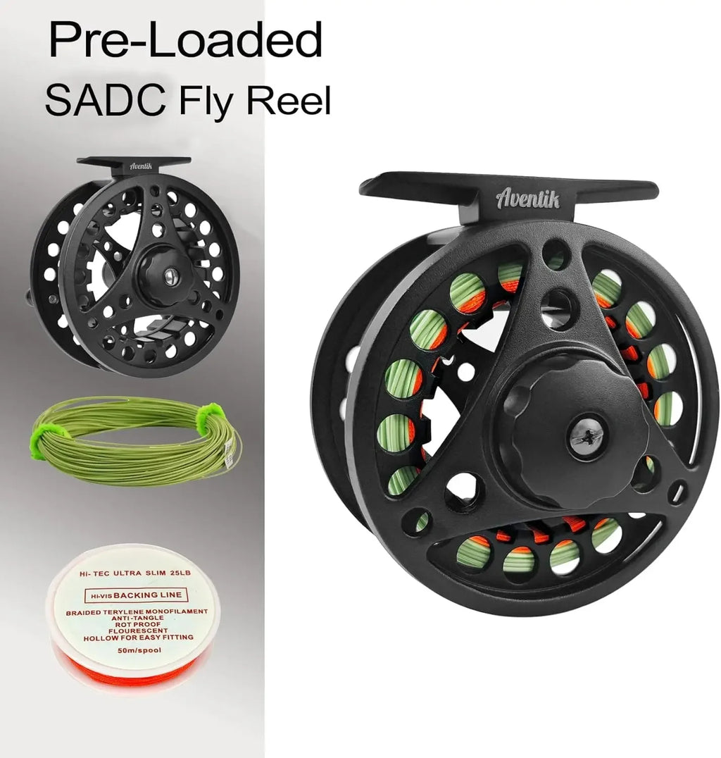 Aventik Extreme Fly Fishing Rod & Reel Combo Kit 0–6WT with Travel Case for Starter from China