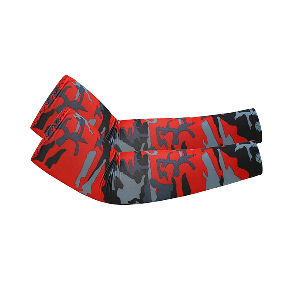 2Pcs Unisex Cooling Arm Sleeves with UV Sun Protection