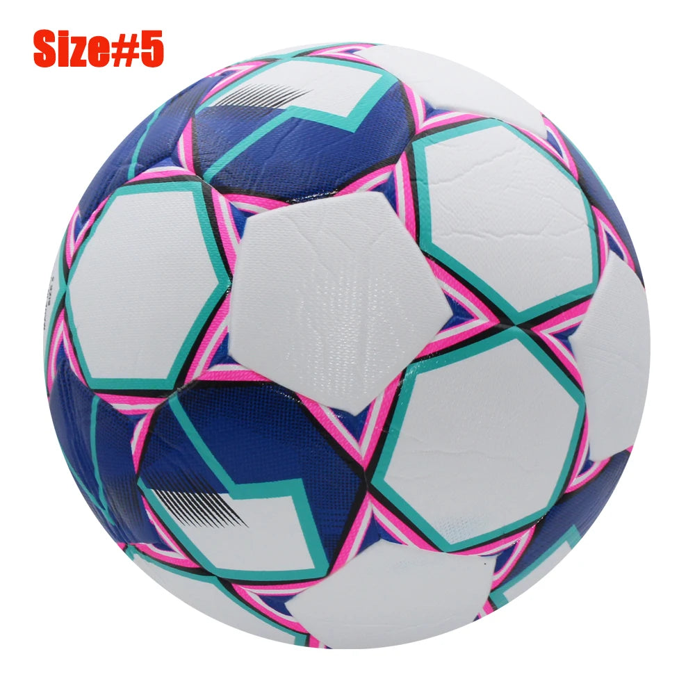New Soccer Ball Official Size 5 PU Material High Quality Grass Outdoor Team Match Game Football Training Seamless from China