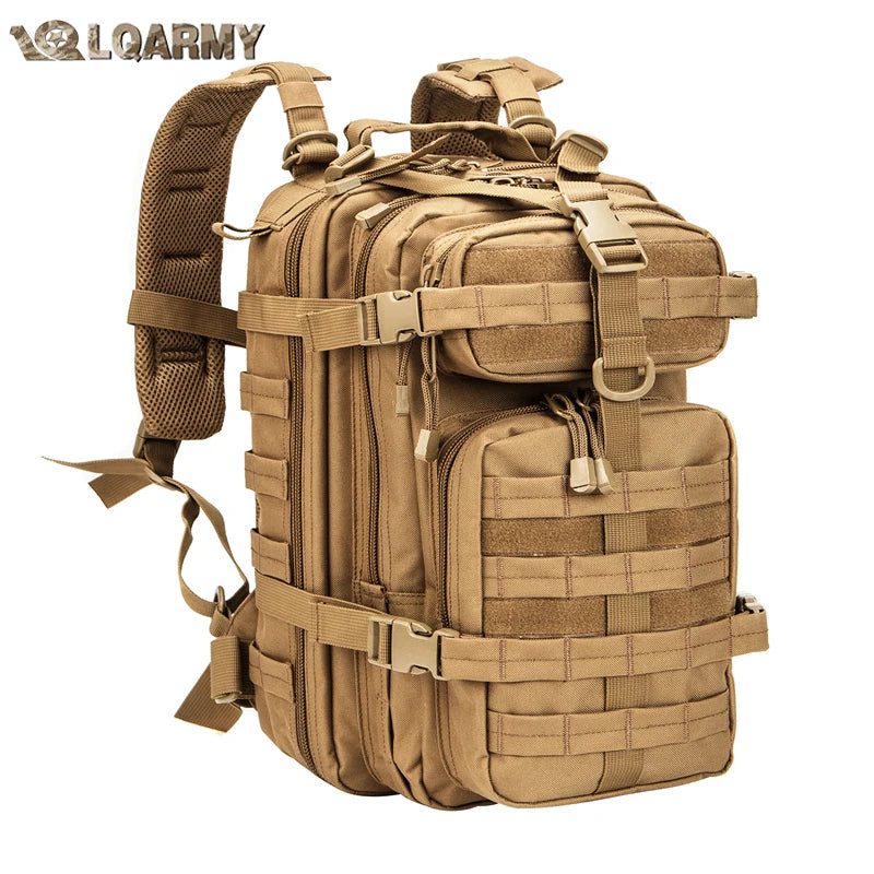 LQARMY Men Mochilas Tactical Backpack 30L Nylon Outdoor Waterproof Rucksack Hiking Camping Mochila Tactical Military Hunting Bags from China