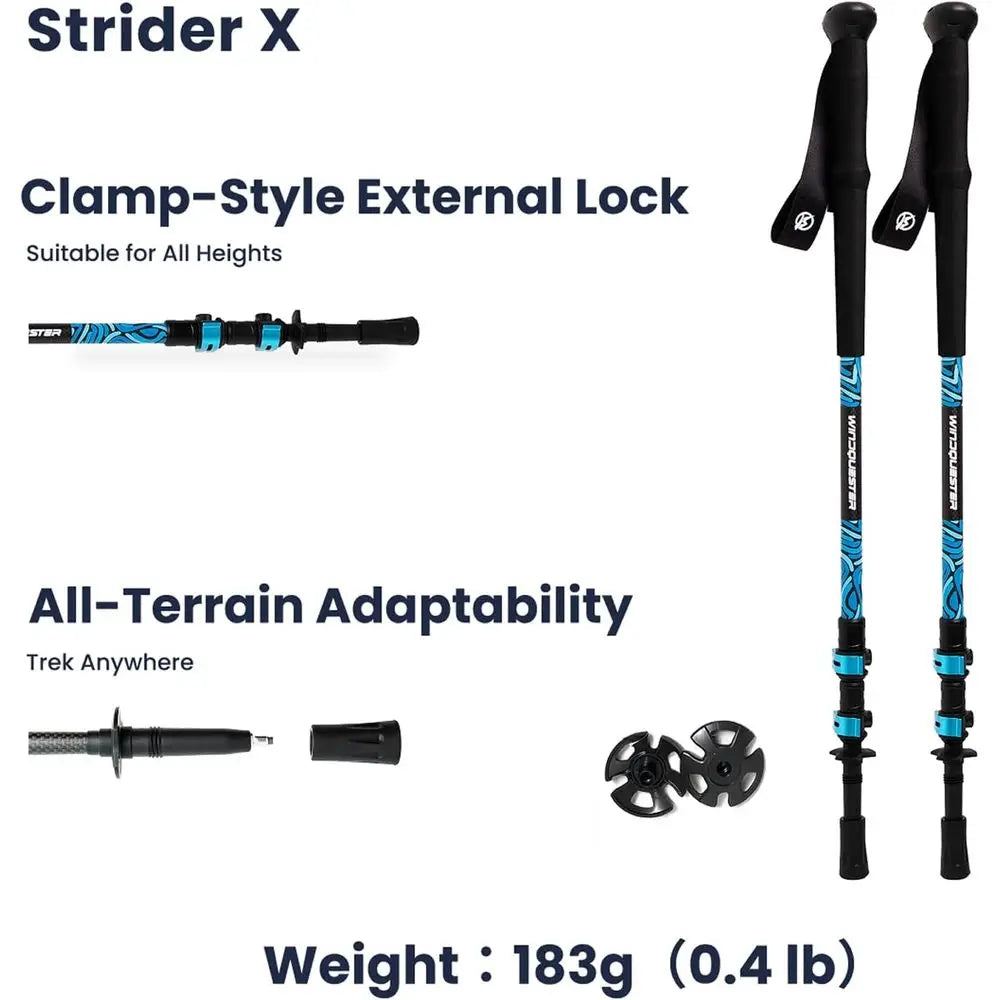 Adjustable Lightweight Carbon Fiber Trekking Poles