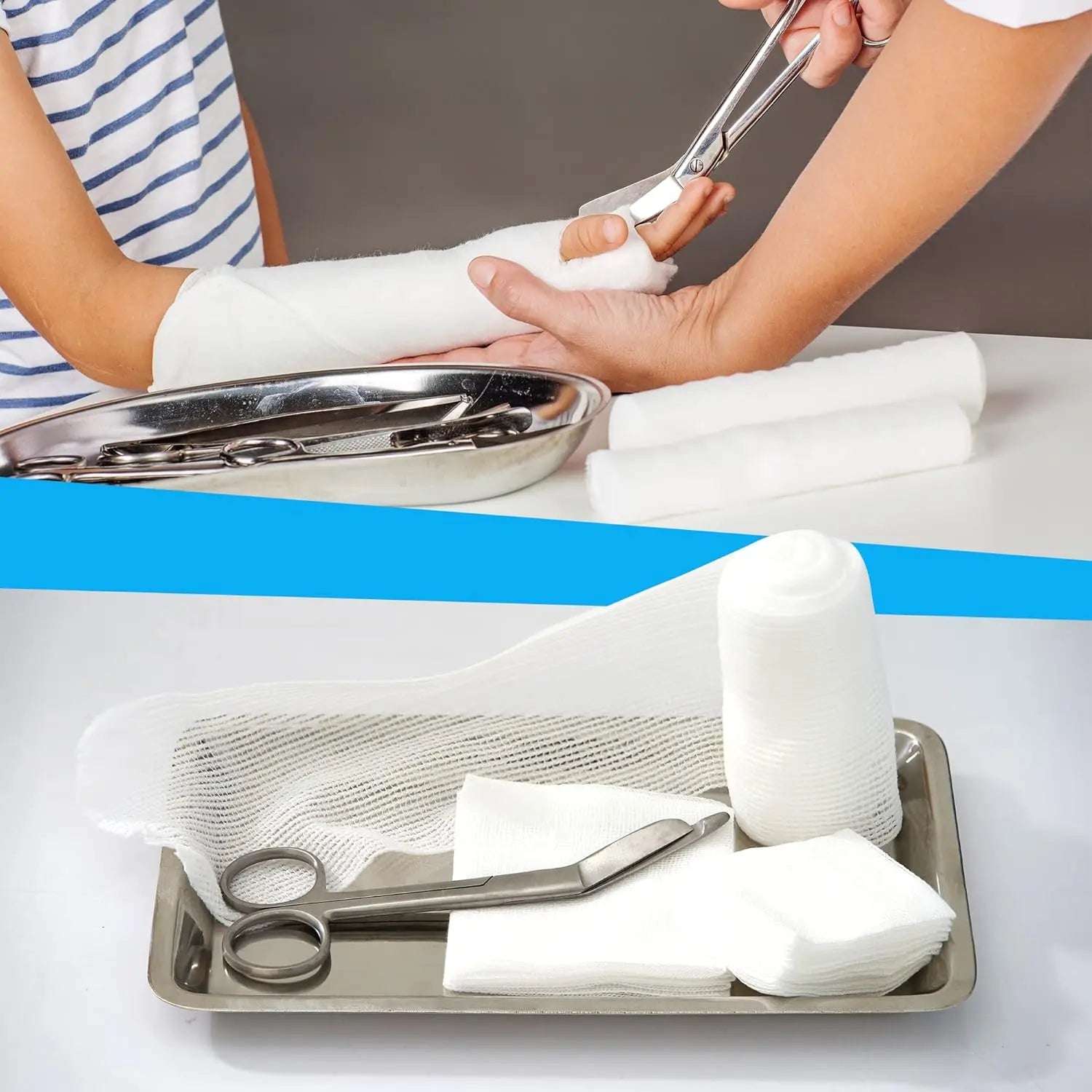 Stainless Steel Bandage 5.5 Inch Scissors for First Aid and Professional Medical Use