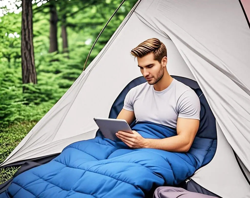 Camping Sleeping Bag Envelope Cap Spring Summer Autumn Outdoor Hiking Single Sleeping  (5-20 Degree)