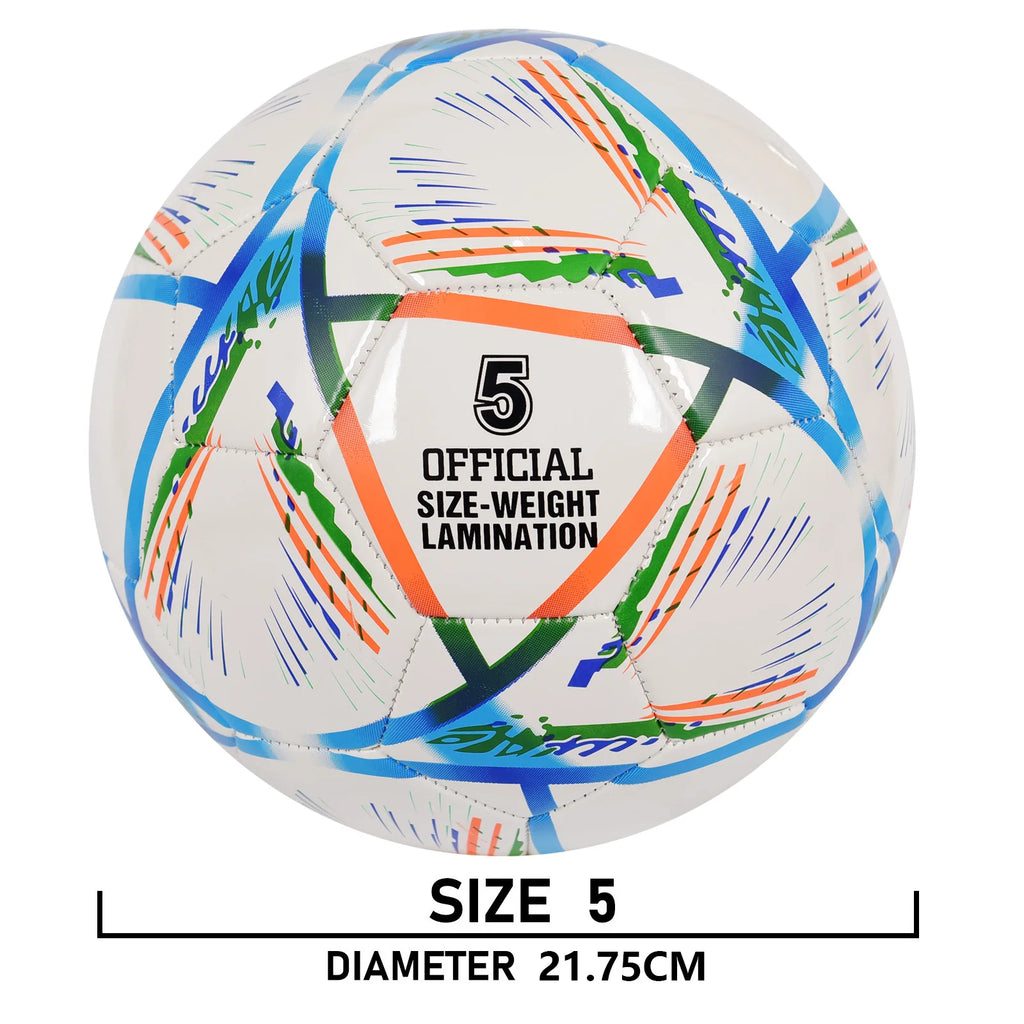 Soccer Ball-Size 5 White Pu For Kids & Adult Youth Men Official Match Game Training Soccer Balls Durable In & Outdoor Football Team from China