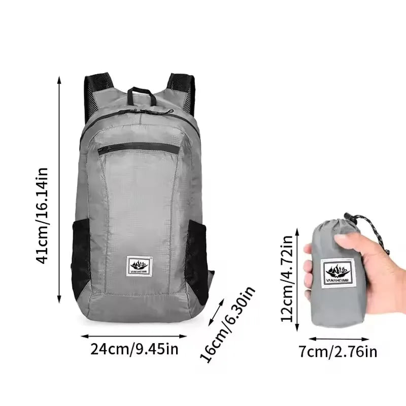 Ultra Light Outdoor Hiking Backpack Convenient Storage Bag Waterproof and Foldable Backpack