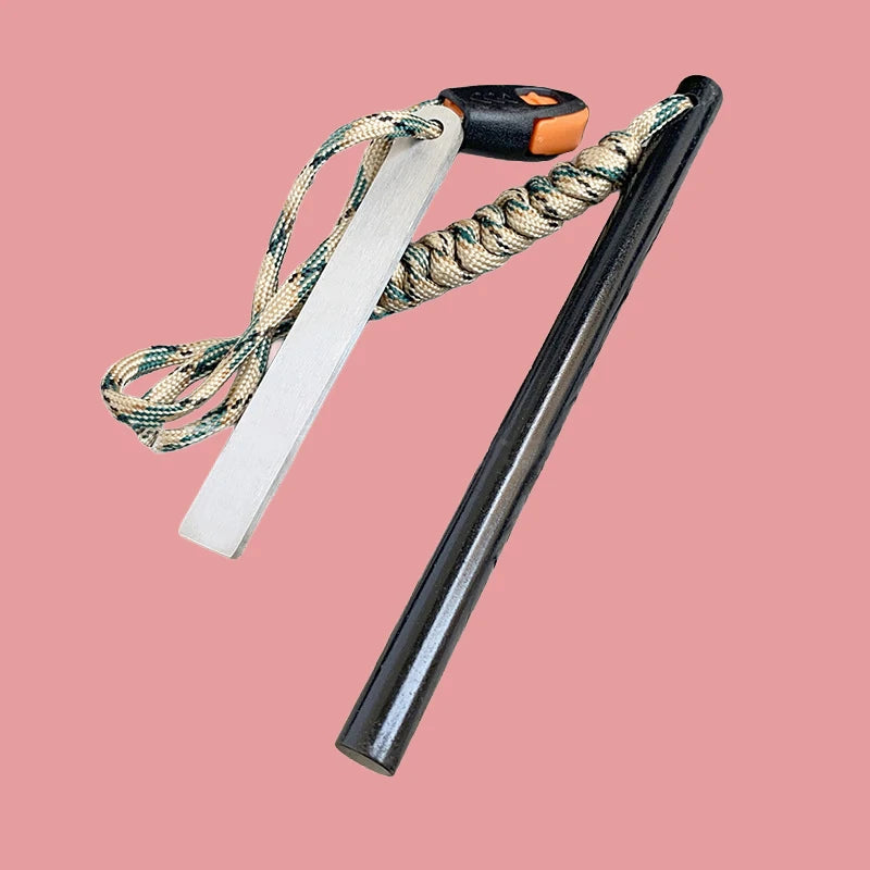 10*150mm Outdoor Flint Magnesium Rod Fire Starting Tool