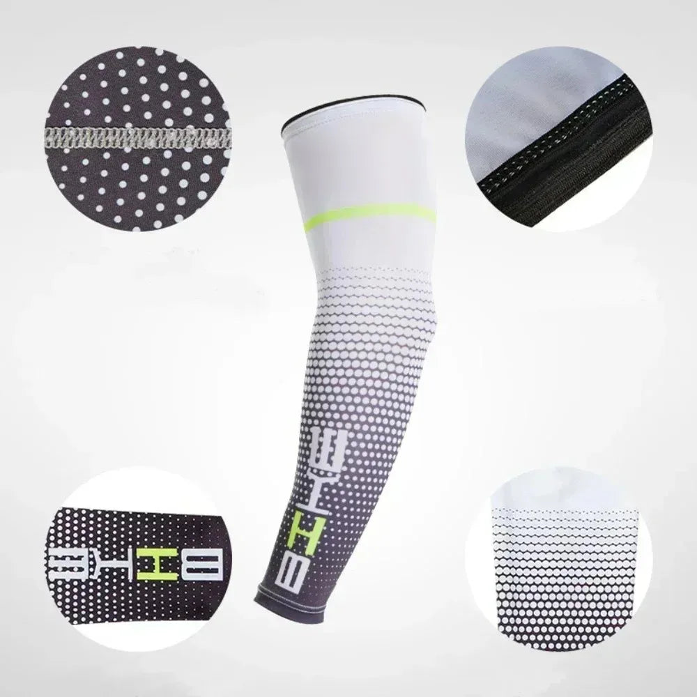 1 Pair Unisex Elastic Arm Sleeves UV Sun Protection Cooling Sports Sleeve for Summer Running Cycling and Outdoor Activities from China