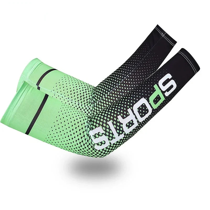 Cool Arm Sleeve Cover for Men Women Sun Protection Ice Sleeve Sunscreen Arm Guard for Basketball Running Cycling Bodybuilding from China
