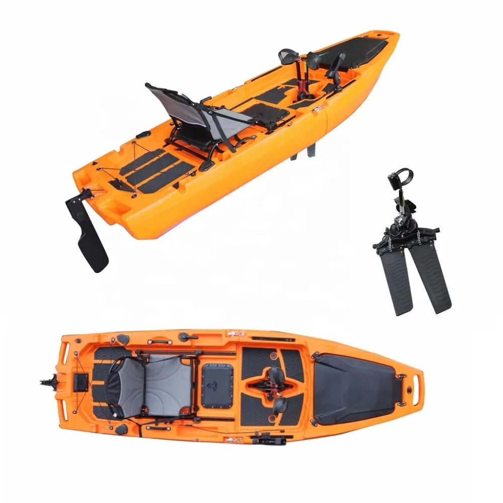 Modular Fishing Fins Pedal 14FT Kayak 3 Sections Detachable (S&H $789.92)