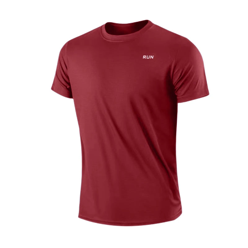 Men's Quick Dry Short Sleeve Round Neck Lightweight T-Shirt